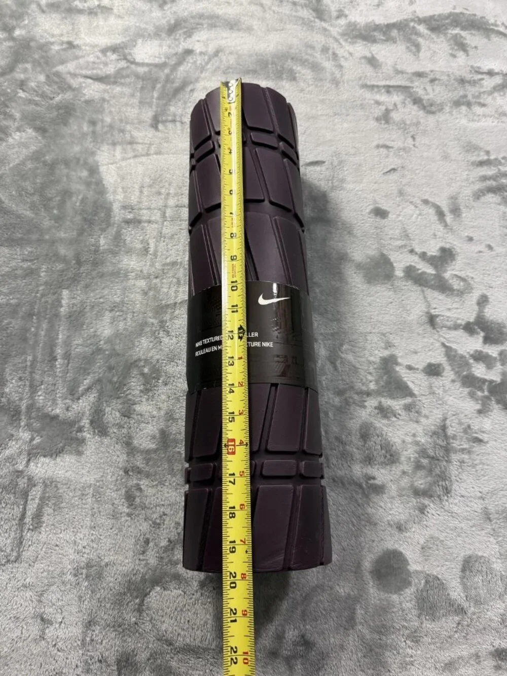 New Nike Textured Foam Roller Purple Hollow Massage Grid Full Body Yoga Training